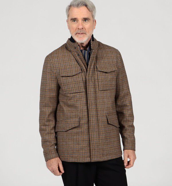 TOMORROWLAND BUYING WEAR「Sealup ウール ガンクラブチェック M65 ブルゾン」|ブルゾン・スタジャン|