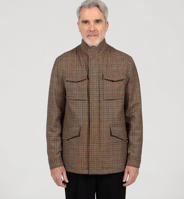 TOMORROWLAND BUYING WEAR「Sealup ウール ガンクラブチェック M65 ブルゾン」|ブルゾン・スタジャン|