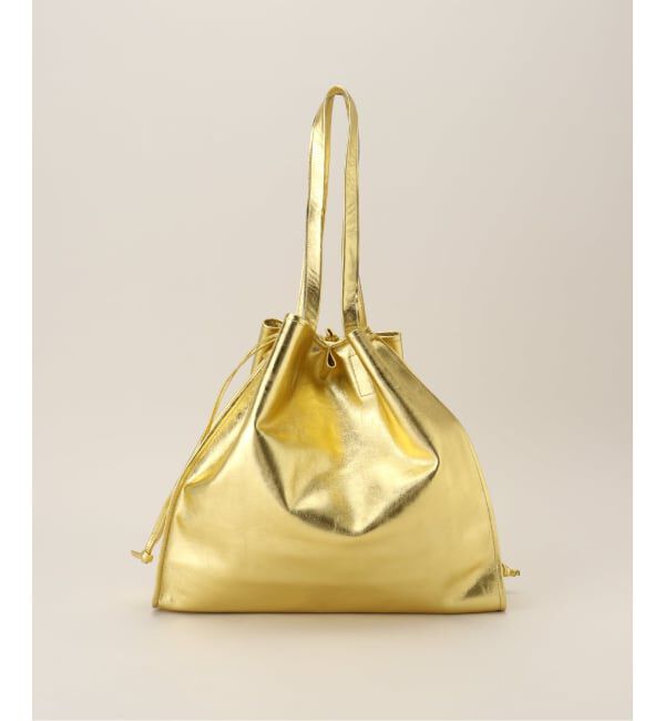  「【blancle/ ブランクレ】M.LETHER SQUEEZE BIG TOTE」|トートバッグ|ゴールド