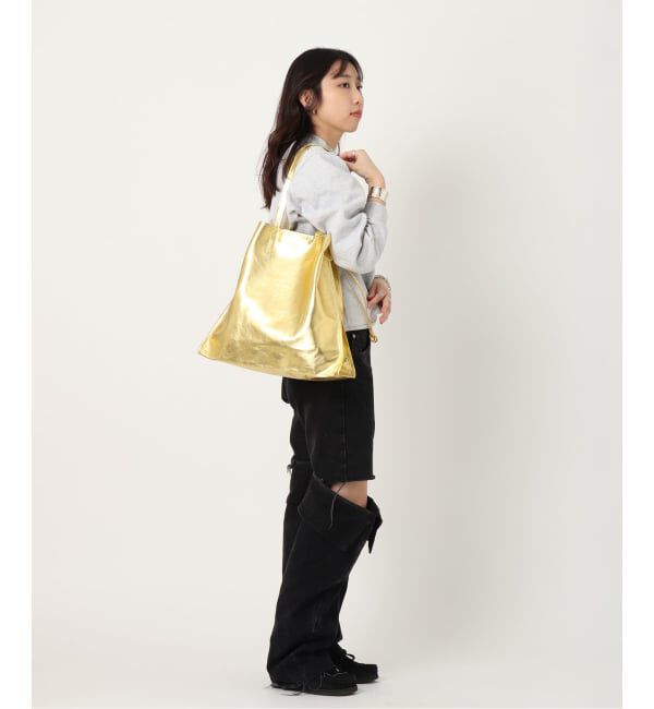  「【blancle/ ブランクレ】M.LETHER SQUEEZE BIG TOTE」|トートバッグ|