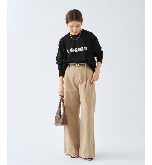 IENA「LEVITAコットン ロゴニット」|ニット・セーター|