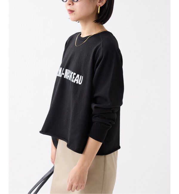 IENA「LEVITAコットン ロゴニット」|ニット・セーター|