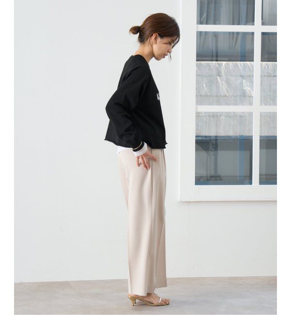 IENA「LEVITAコットン ロゴニット」|ニット・セーター|