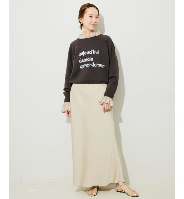 SLOBE IENA「《一部WEB・店舗限定カラーあり》タイプライターフリルカラーブラウス」|シャツ・ブラウス|