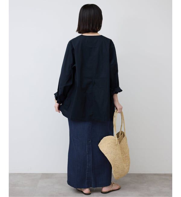 SLOBE IENA「LEDENIM ナローフレアデニムジャンパースカート」|ワンピース|