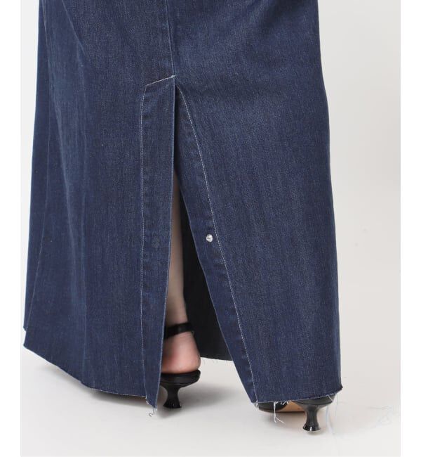 SLOBE IENA「LEDENIM ナローフレアデニムジャンパースカート」|ワンピース|