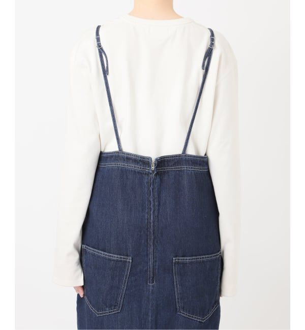 SLOBE IENA「LEDENIM ナローフレアデニムジャンパースカート」|ワンピース|