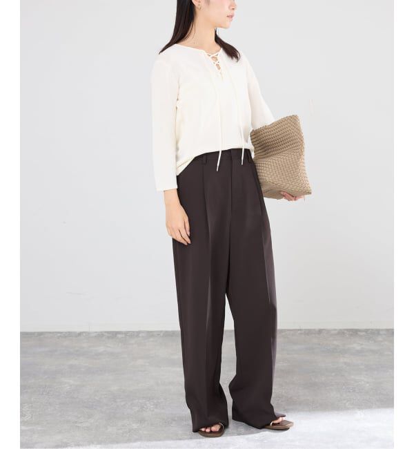 IENA「ハイツイストツイルスラックス」|スラックス|