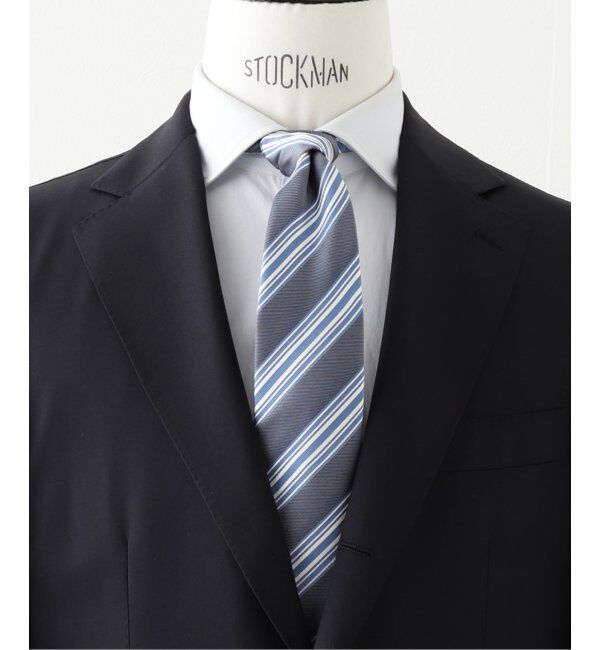 EDIFICE「FRANCO BASSI (フランコ バッシ)マルチストライプタイ U25EE14」|ネクタイ・蝶ネクタイ|ネイビー