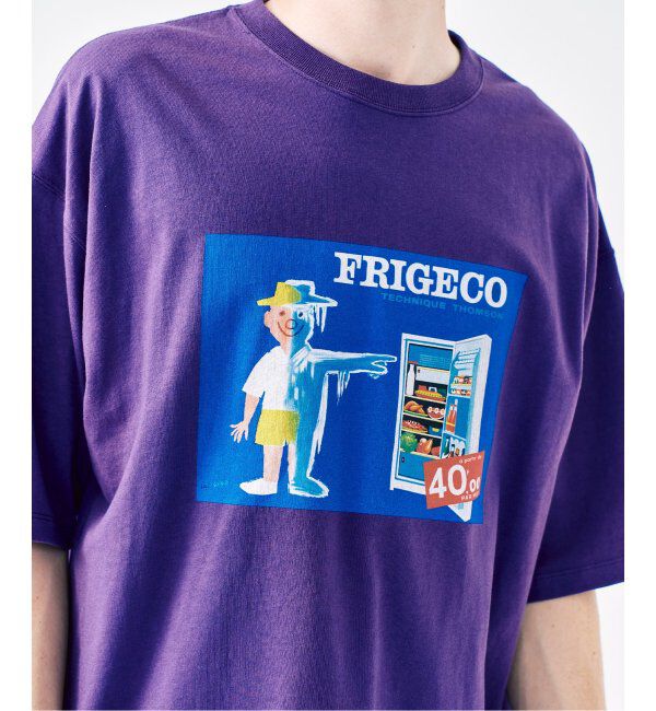 417 EDIFICE「SAVIGNAC サヴィニャック 別注 French Company プリントTシャツ 2」|Tシャツ・カットソー|パープル