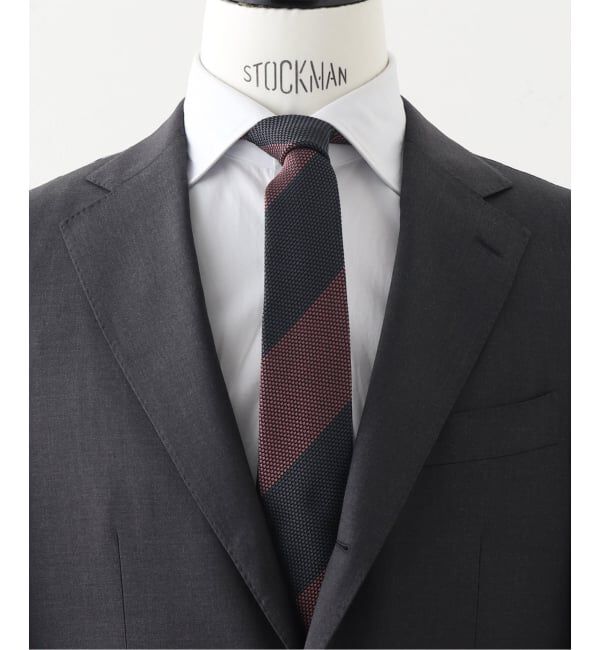 EDIFICE「AX フレスコストライプナロータイ FOSSATI」|ネクタイ・蝶ネクタイ|ブラウン