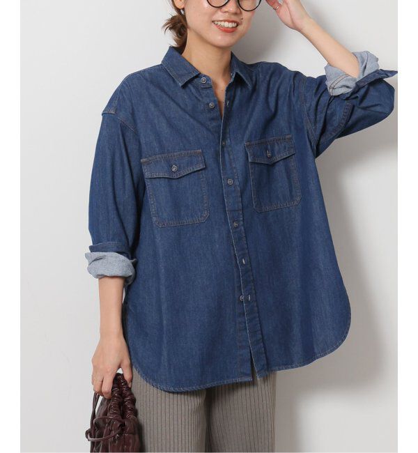 JOURNAL STANDARD relume「《追加4》9oz C/Rデニムワークシャツ」|シャツ・ブラウス|