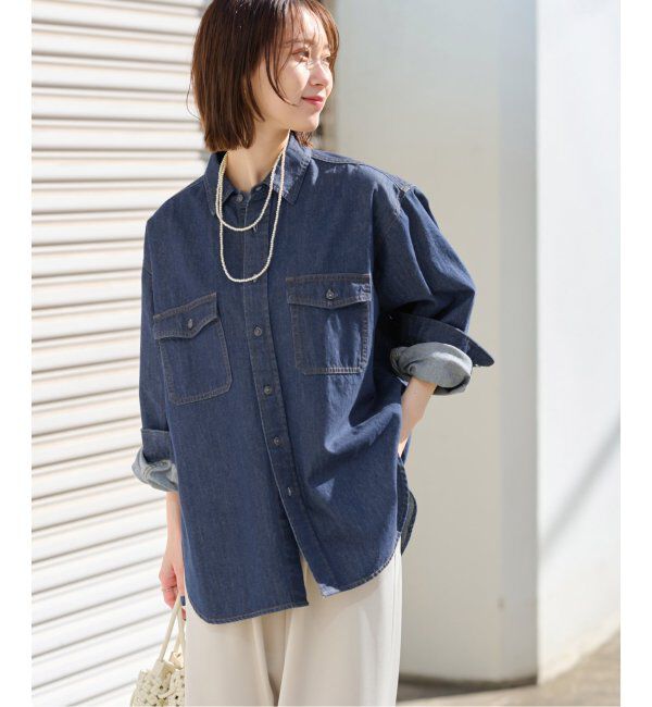 JOURNAL STANDARD relume「《追加4》9oz C/Rデニムワークシャツ」|シャツ・ブラウス|
