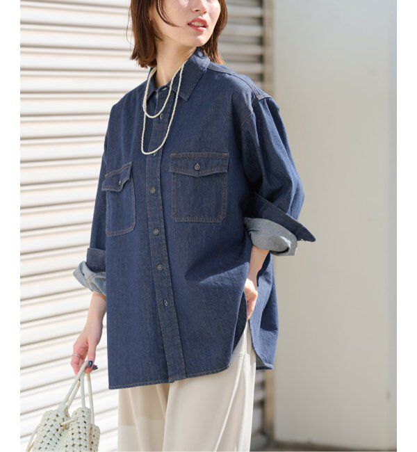 JOURNAL STANDARD relume「《追加4》9oz C/Rデニムワークシャツ」|シャツ・ブラウス|