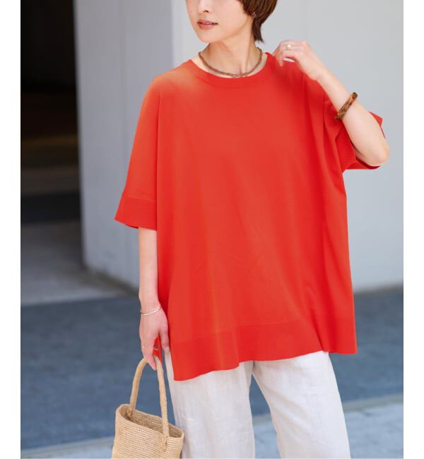 JOURNAL STANDARD relume「《追加5》接触冷感 / ウォッシャブルクールポンチョプルオーバー」|ニット・セーター|