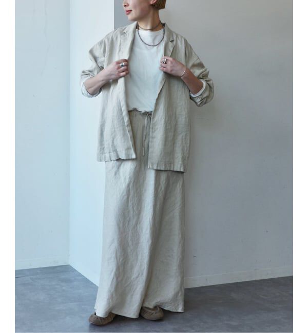 journal standard luxe「フレンチリネンツイルスカート」|スカート|