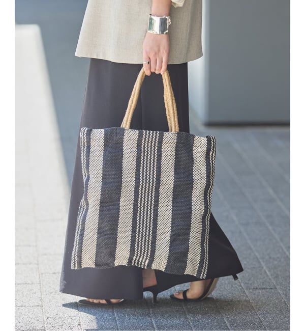 journal standard L'essage「《追加予約》MAISON BENGAL/メゾン ベンガル JUTE PORESH BAG トートバッグ ET」|トートバッグ|ブラック