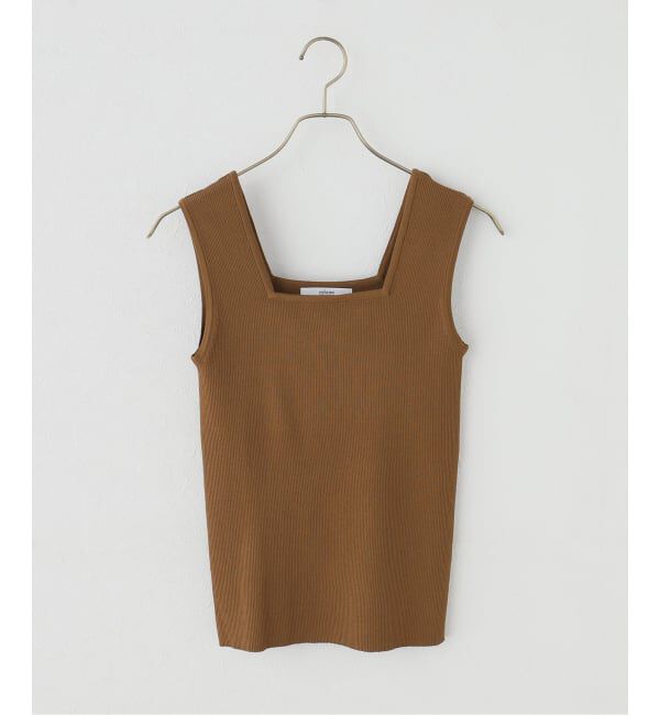 JOURNAL STANDARD relume「ハイツイストスクエアネックリブタンクトップ」|タンクトップ|キャメル