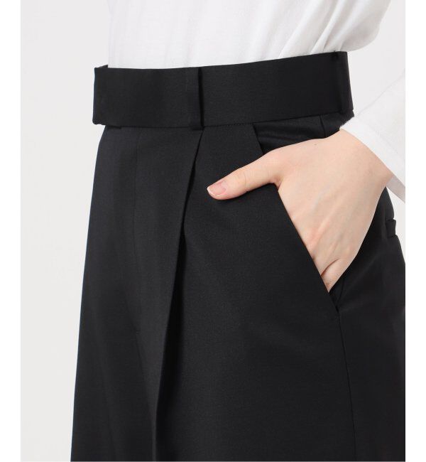 NOBLE「《追加》【洗える】エステルツイルストレッチスラックスパンツ7」|スラックス|