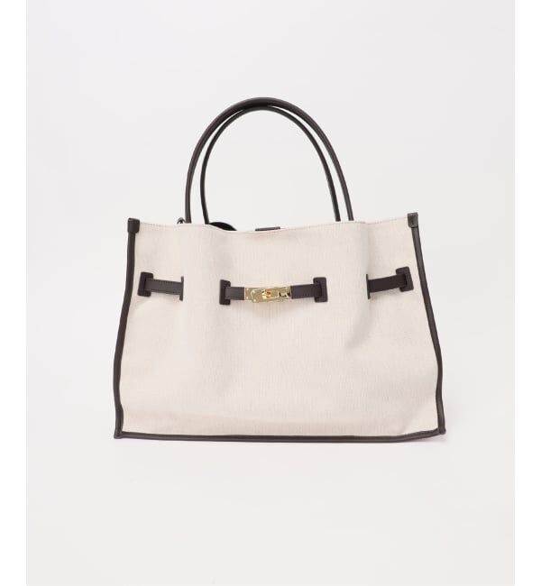 Spick and Span「VIOLAd&rsquo;ORO / ヴィオラドーロ キャンバス*レザートートバッグL*」|トートバッグ|