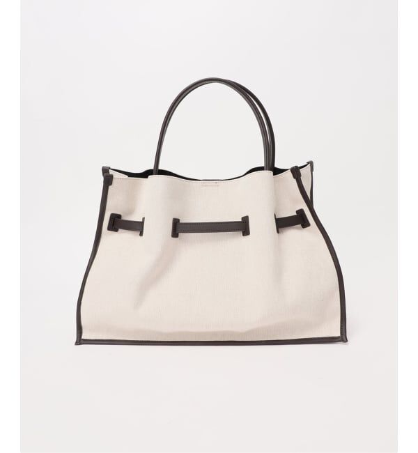 Spick and Span「VIOLAd&rsquo;ORO / ヴィオラドーロ キャンバス*レザートートバッグL*」|トートバッグ|