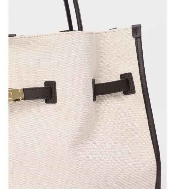 Spick and Span「VIOLAd&rsquo;ORO / ヴィオラドーロ キャンバス*レザートートバッグL*」|トートバッグ|