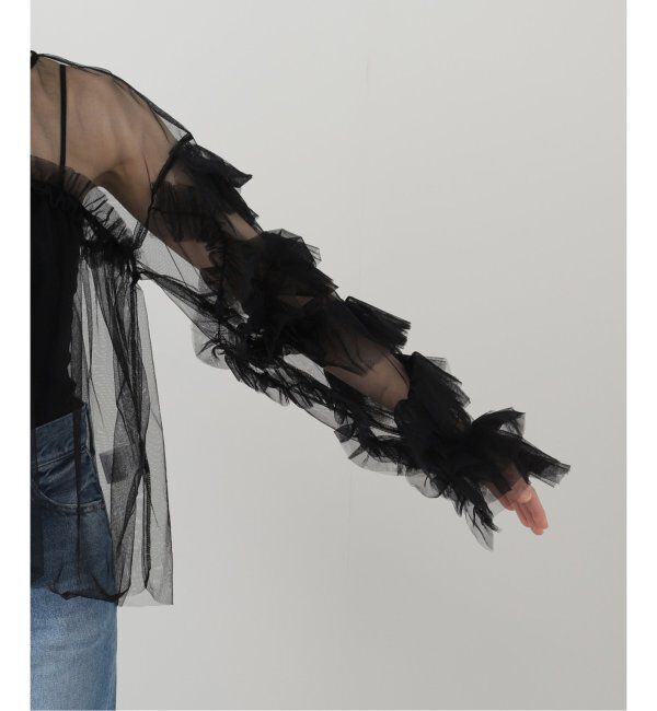  「《追加2》デコラティブチュールトップス」|シャツ・ブラウス|