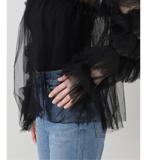  「《追加2》デコラティブチュールトップス」|シャツ・ブラウス|