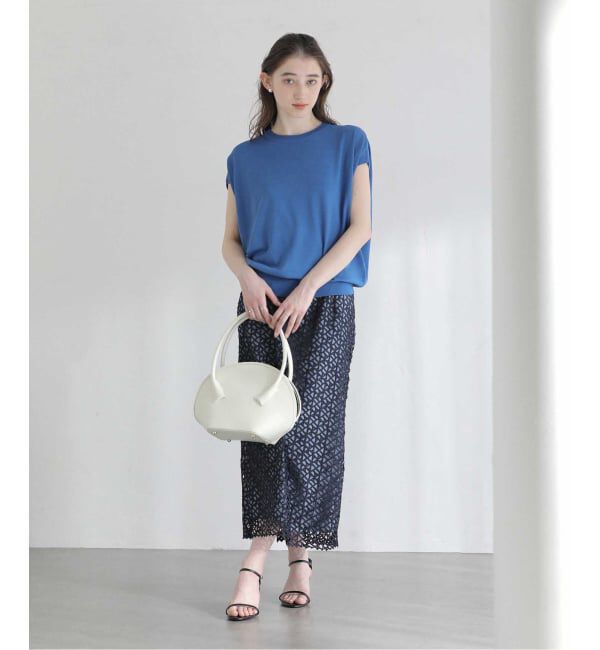  「M Rose/エンメローズ ラウンドレザートートバッグ」|トートバッグ|