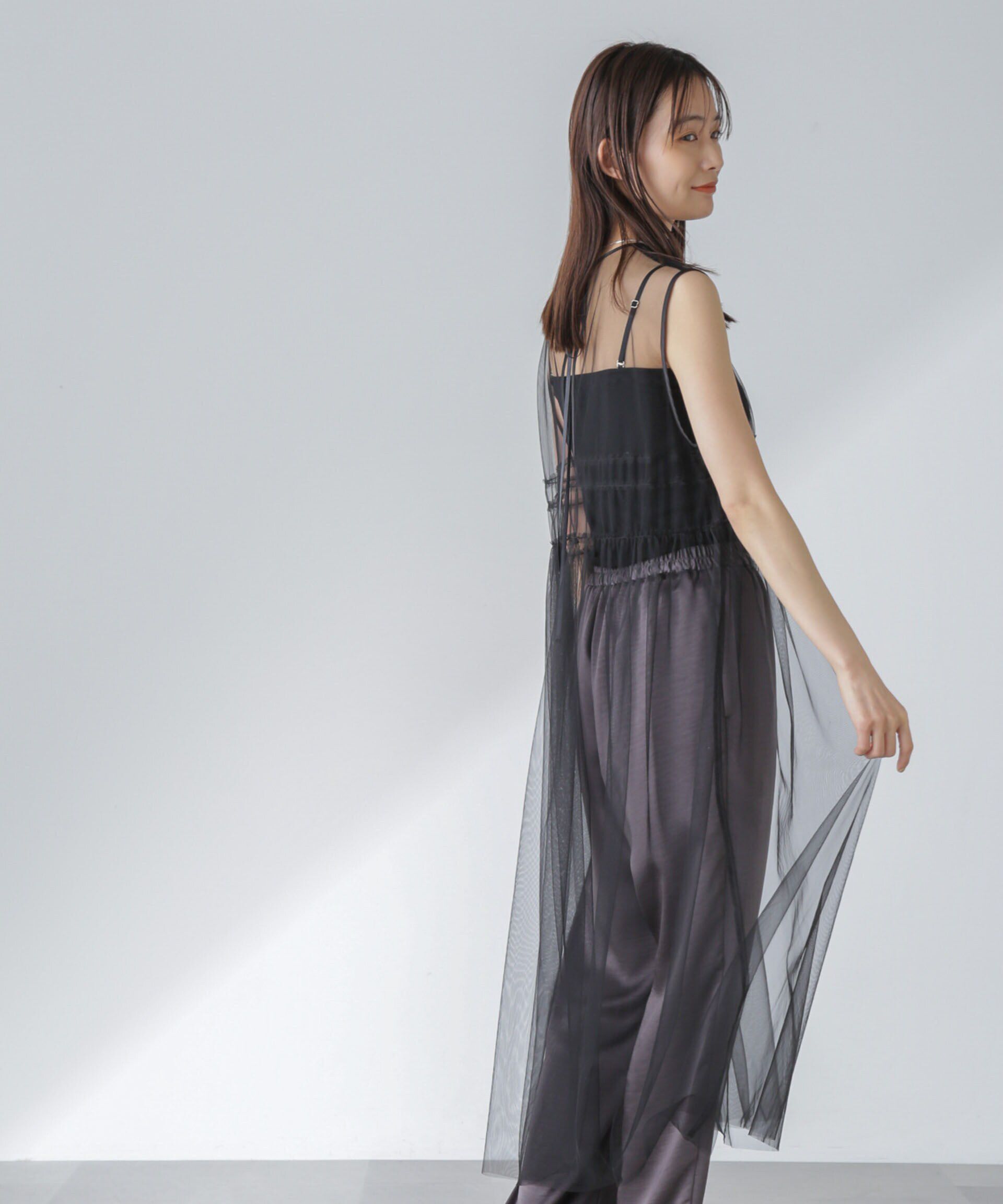 nano･universe「ギャザーチュールワンピース」|ワンピース|