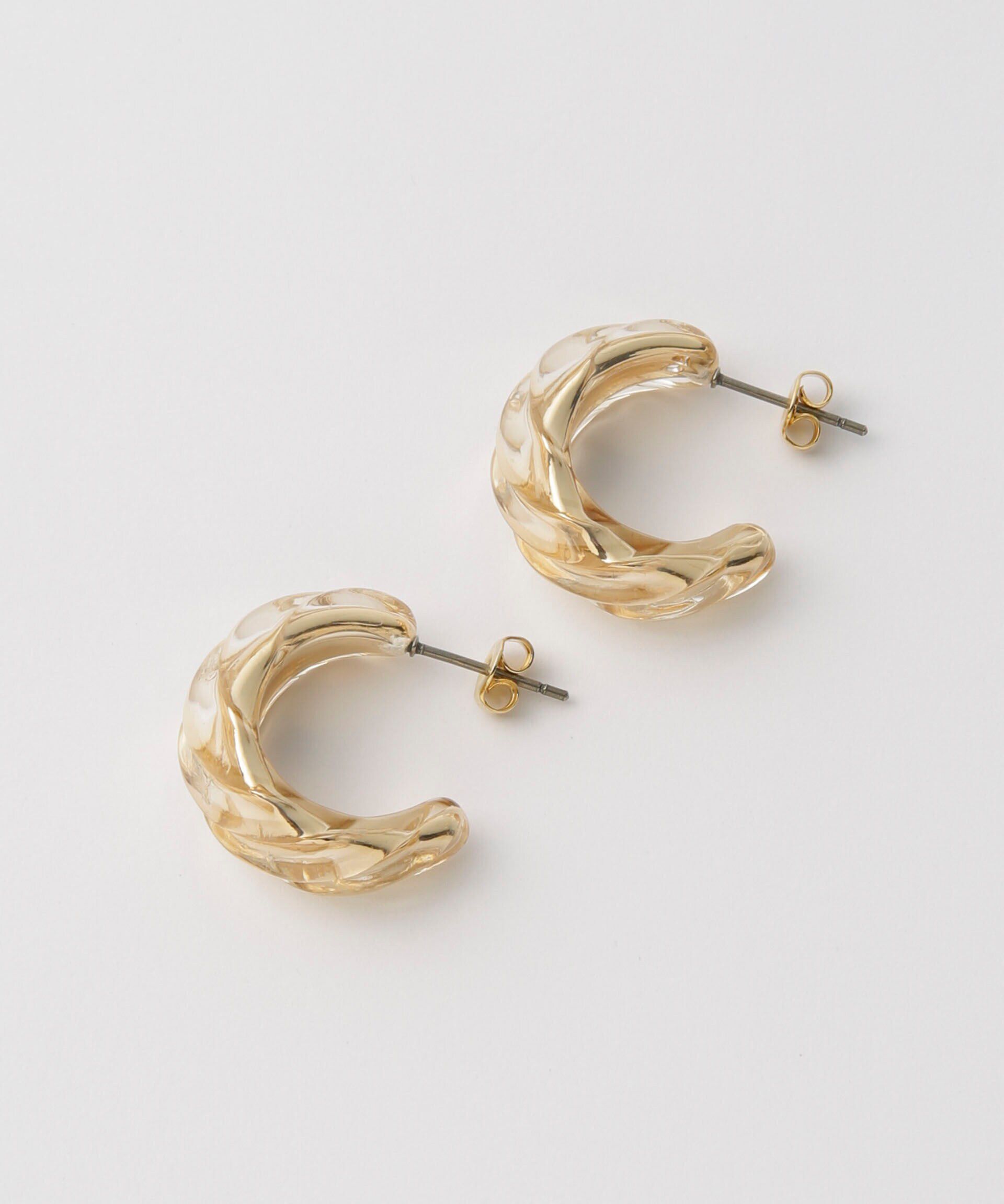 nano･universe「ツイストクリアピアス」|ピアス|