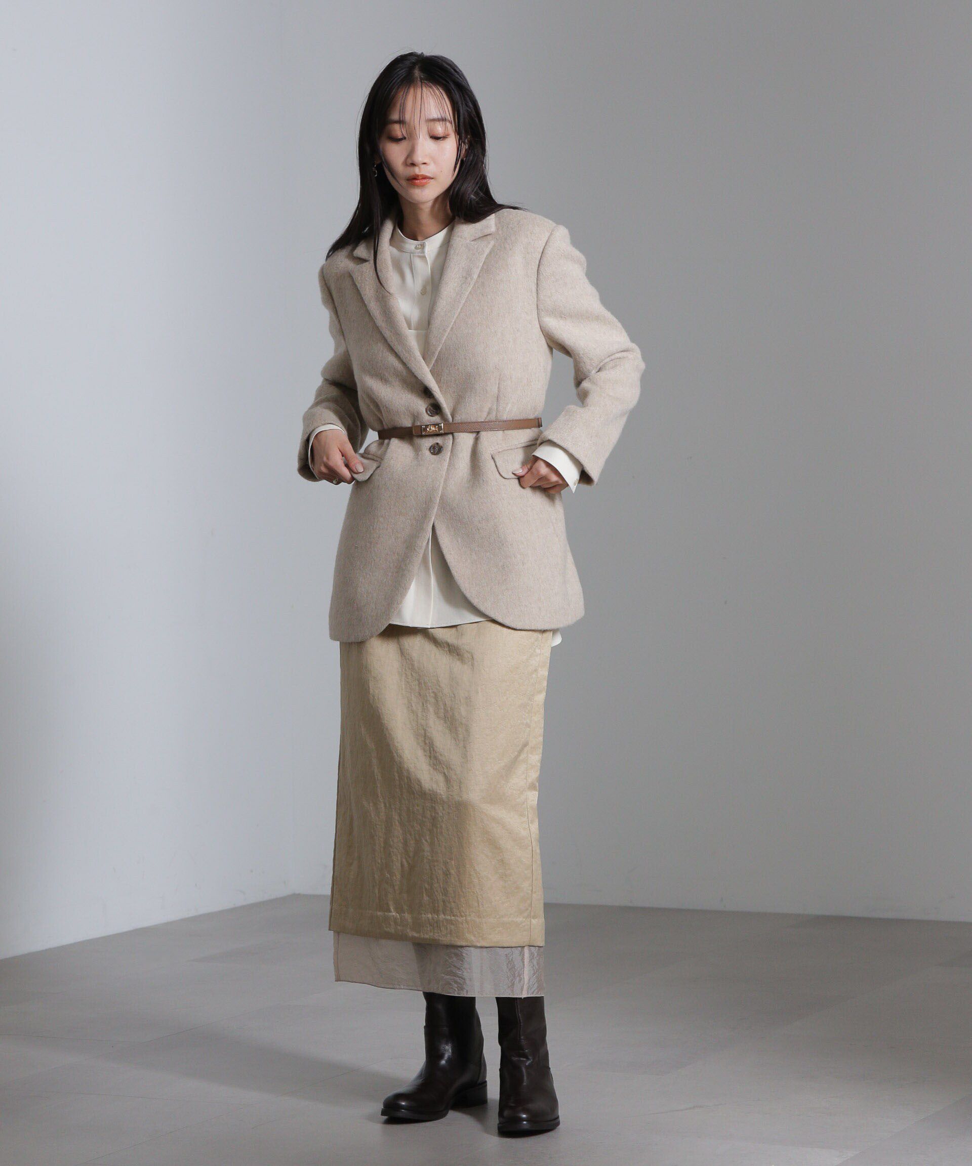 nano･universe「シャギージャケット」|テーラードジャケット|