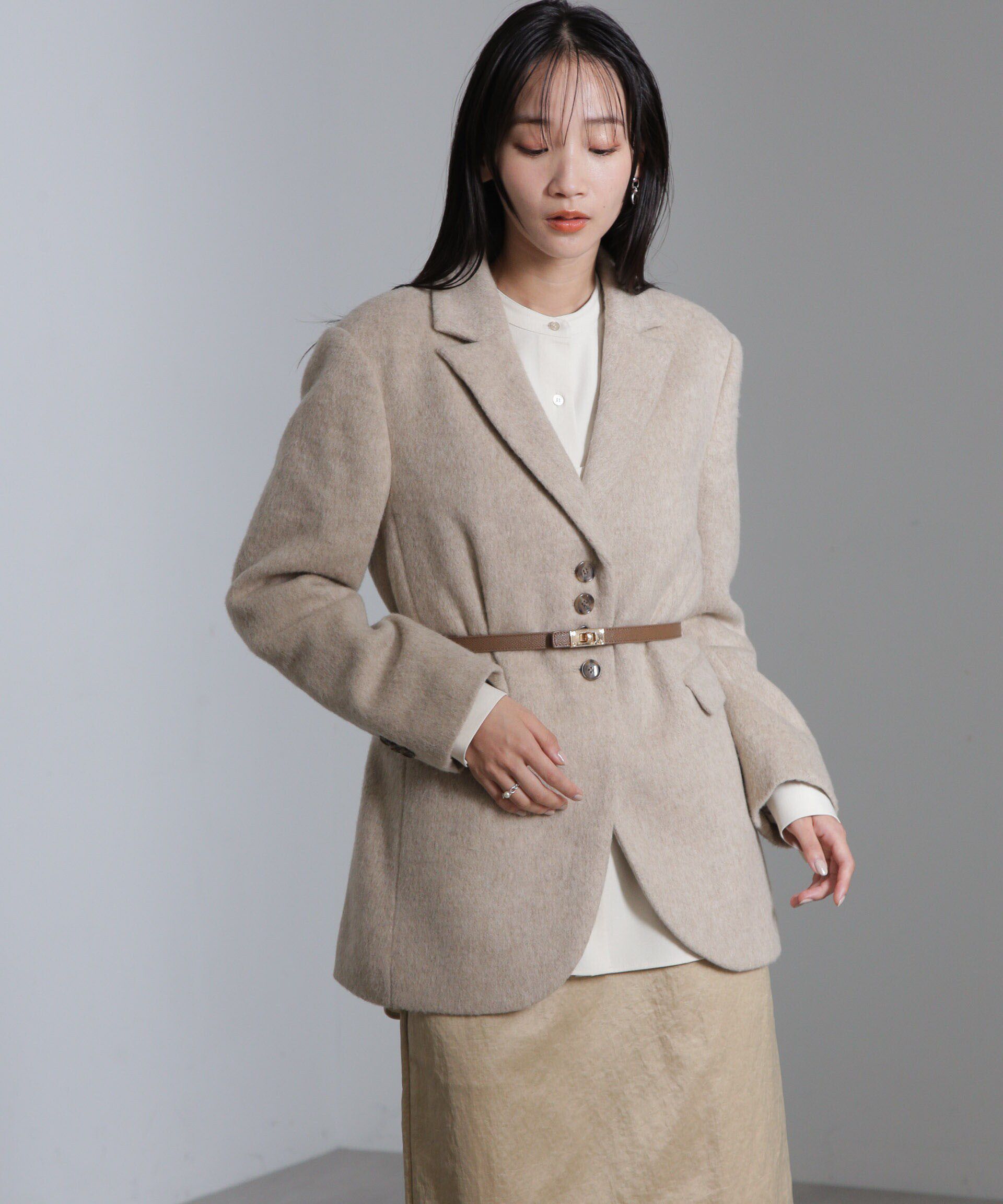 nano･universe「シャギージャケット」|テーラードジャケット|