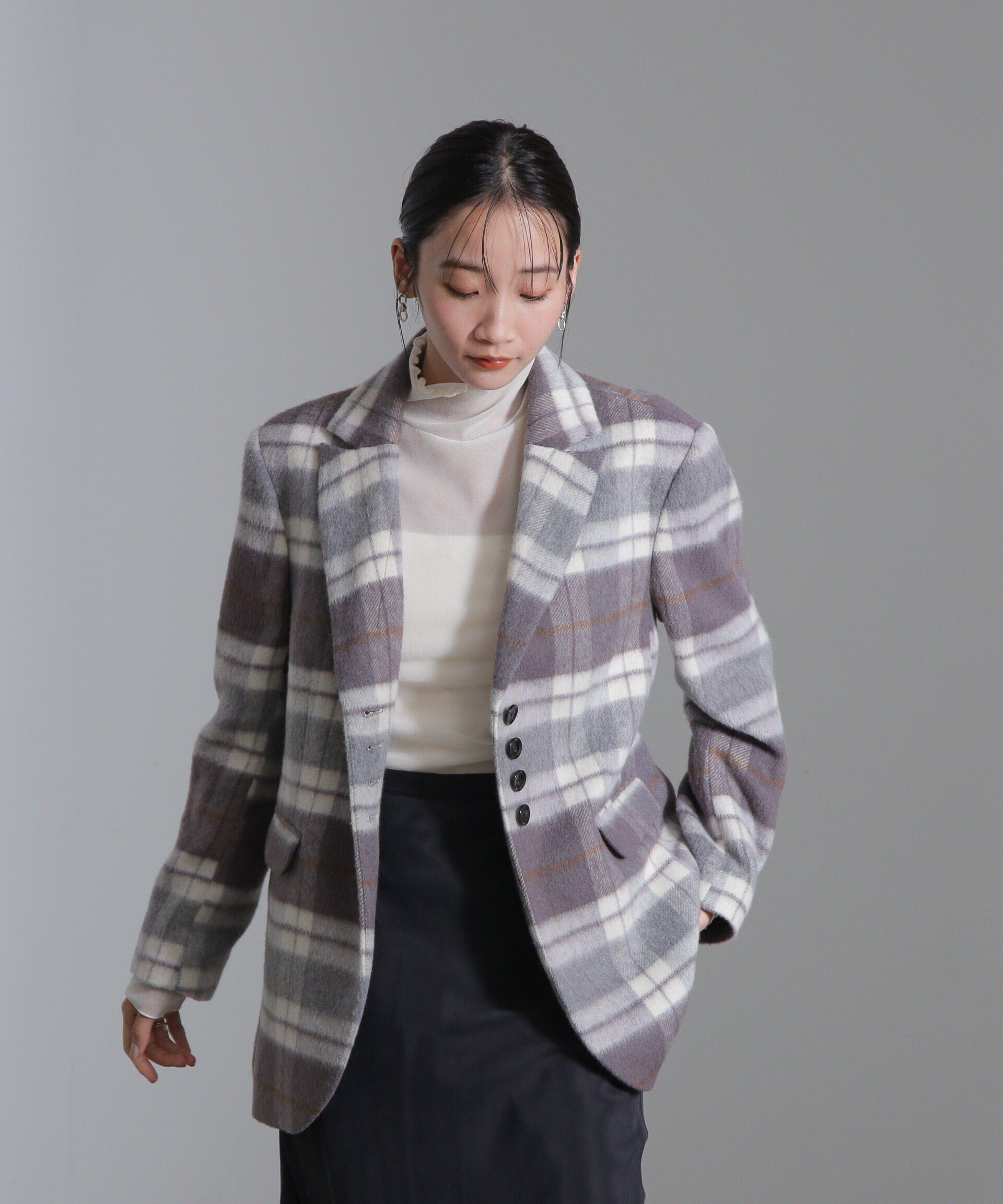 nano･universe「シャギージャケット」|テーラードジャケット|