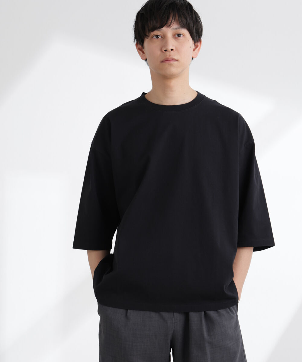 nano･universe「ルーズフィットワイドスリーブTシャツ 7分袖」|Tシャツ・カットソー|