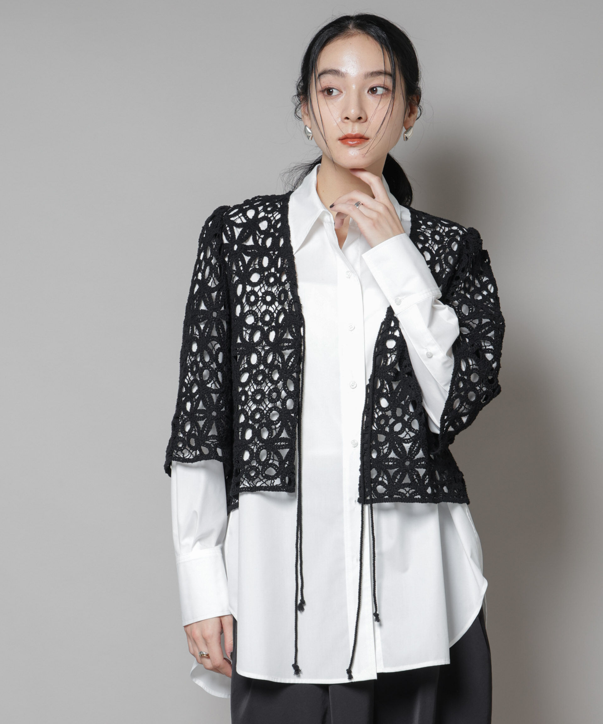 nano･universe「コットンコードレースジャケット」|テーラードジャケット|