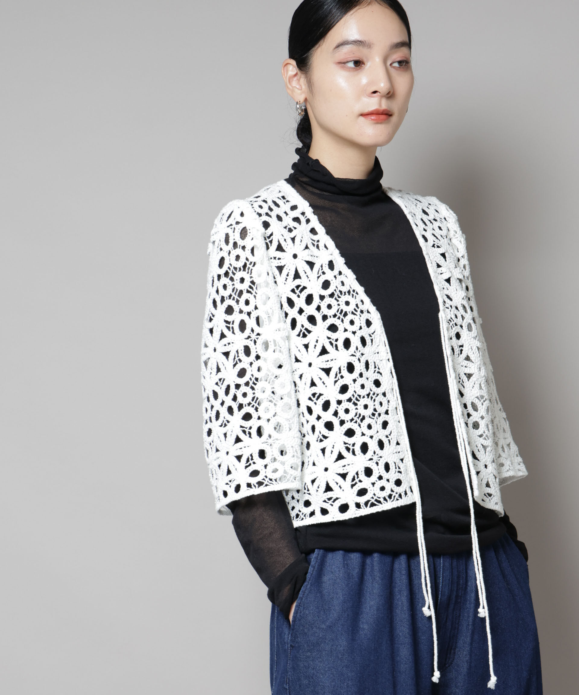 nano･universe「コットンコードレースジャケット」|テーラードジャケット|