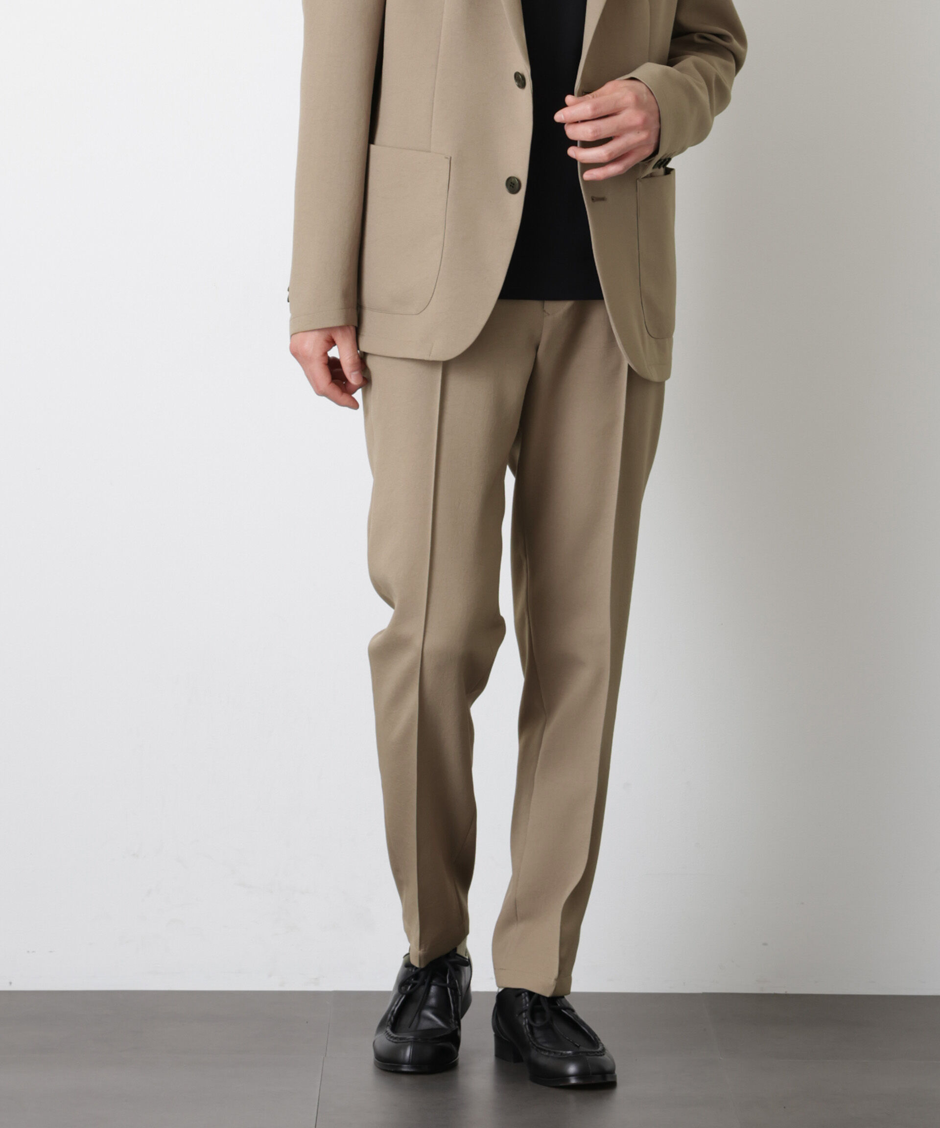 nano･universe「｢DamerinoSelect｣ﾀﾞﾝﾄﾂｵﾁｰﾙ防汚ﾃｯｸｽﾄﾚｯﾁﾊﾟﾝﾂ(ｾｯﾄ 」|スーツ|モカベージュ7