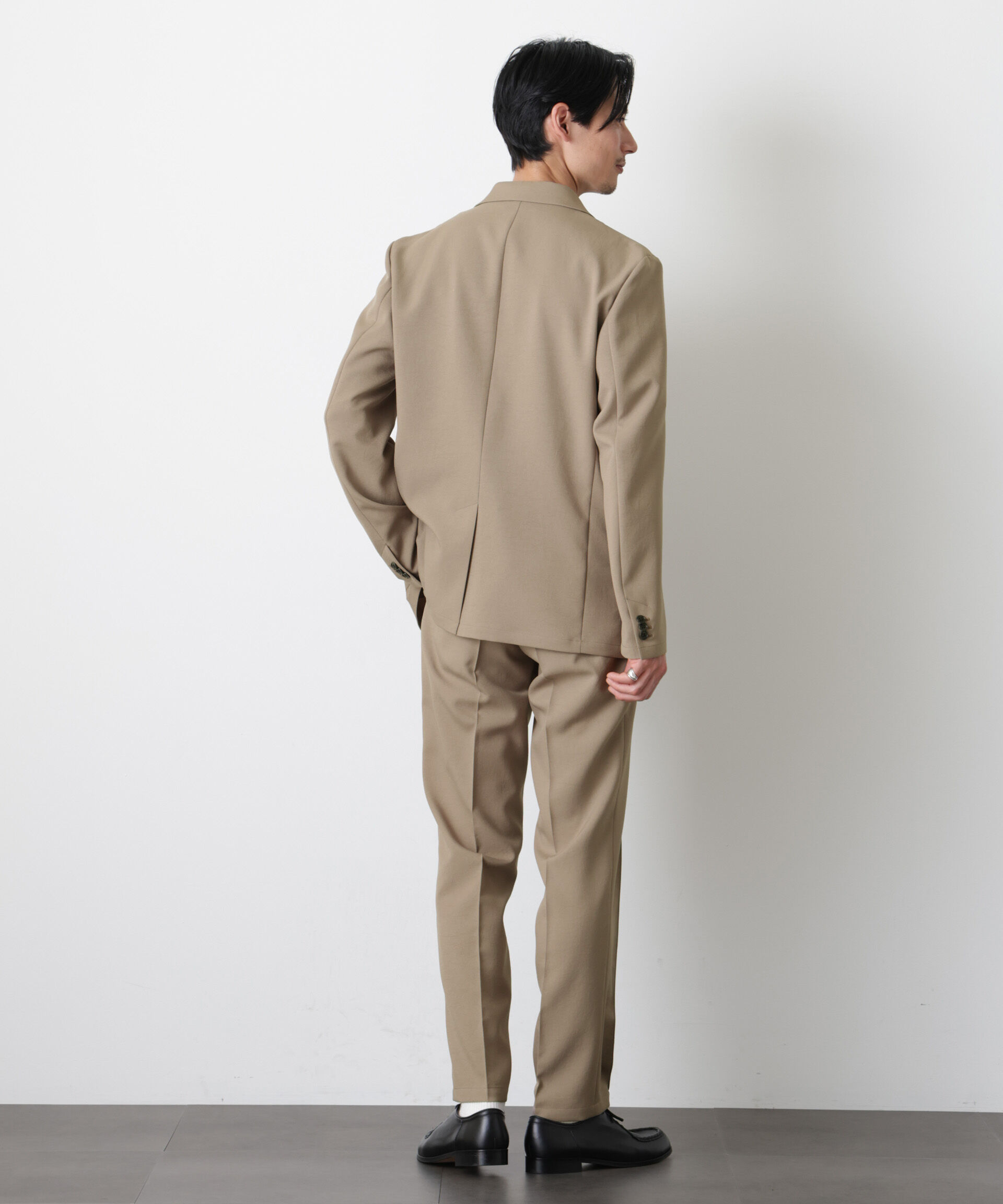 nano･universe「｢DamerinoSelect｣ﾀﾞﾝﾄﾂｵﾁｰﾙ防汚ﾃｯｸｽﾄﾚｯﾁﾊﾟﾝﾂ(ｾｯﾄ 」|スーツ|