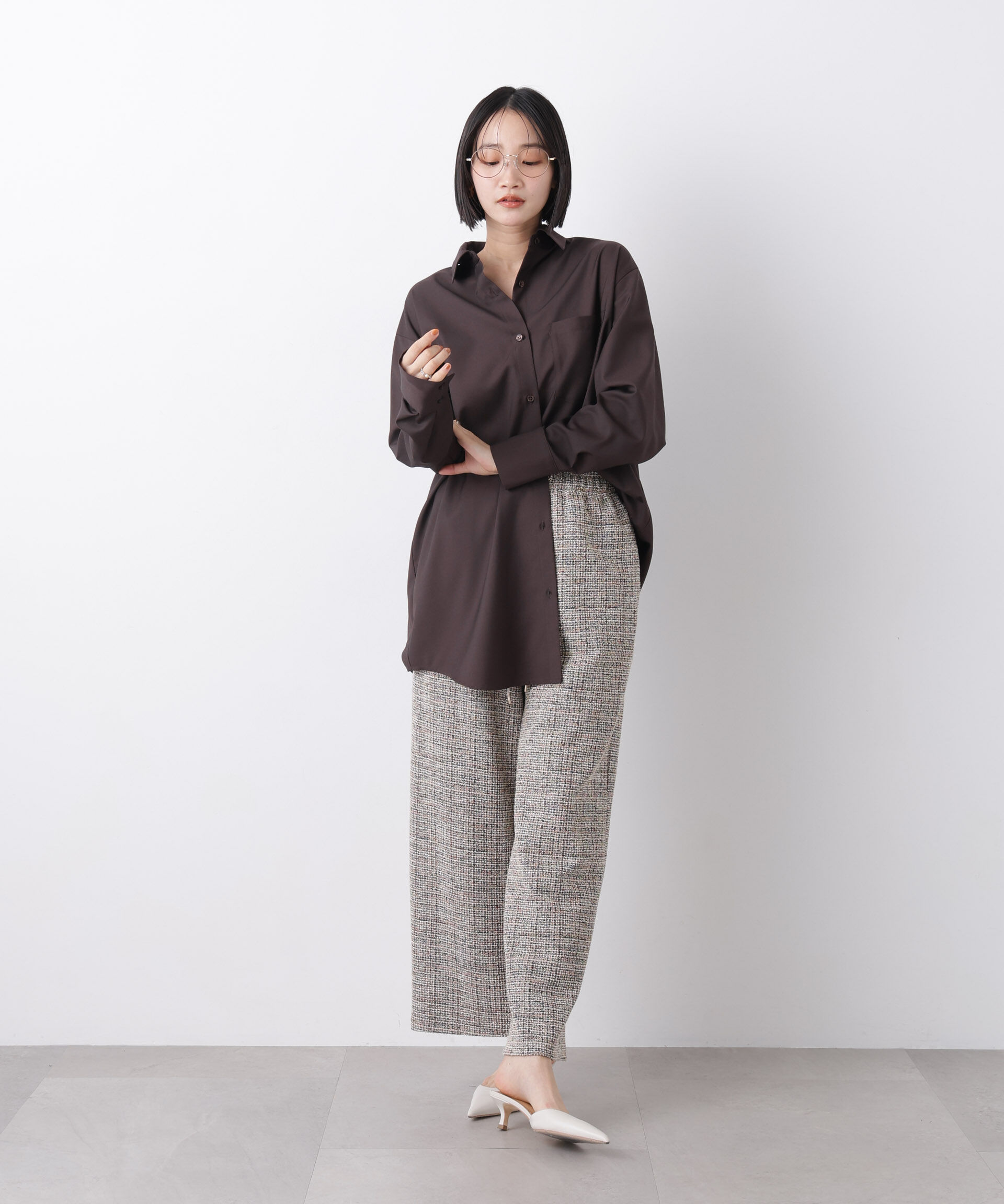 nano･universe「マシンウォッシャブルイージーケア　オーバーシャツ」|シャツ・ブラウス|