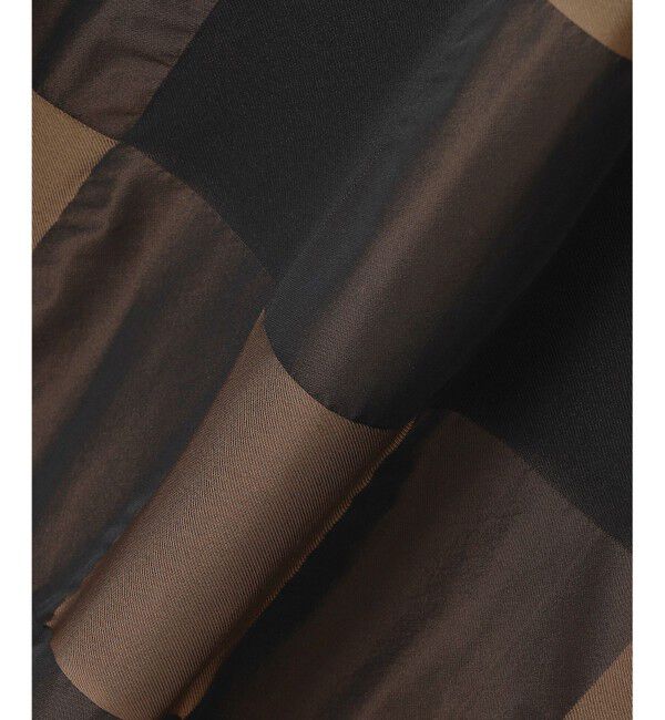 自由区「【再入荷・昨年ご好評】ブロンズチェックジャガード ワンピース」|ワンピース|