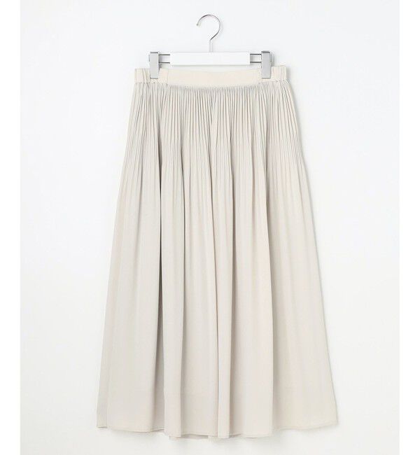 自由区「【カタログ掲載・セットアップ対応】ライトサテンプリーツ スカートⅡ」|スカート|ベージュ