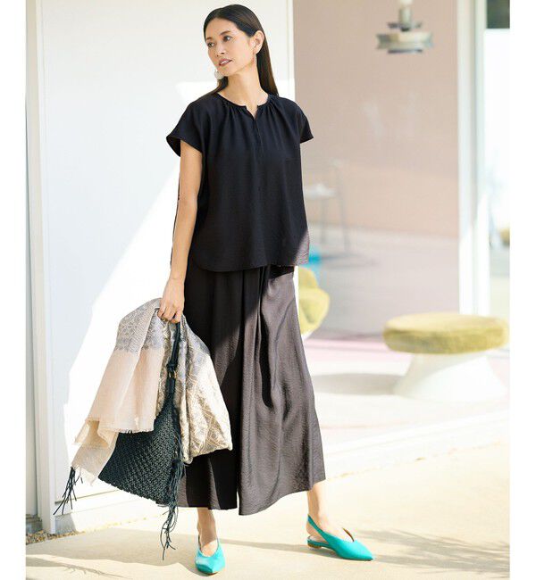 自由区「【SHIHOさん着用・2WAY仕様・ポーチ付き】クロッシェフリンジ バッグ」|ショルダー・メッセンジャー|