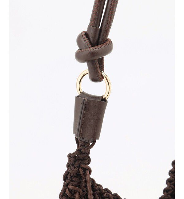 自由区「【SHIHOさん着用・2WAY仕様・ポーチ付き】クロッシェフリンジ バッグ」|ショルダー・メッセンジャー|