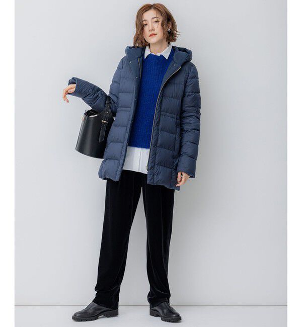 23区「【VERY掲載/新色追加】シレータフタ ミドル丈 ダウンコート」|ダウン|