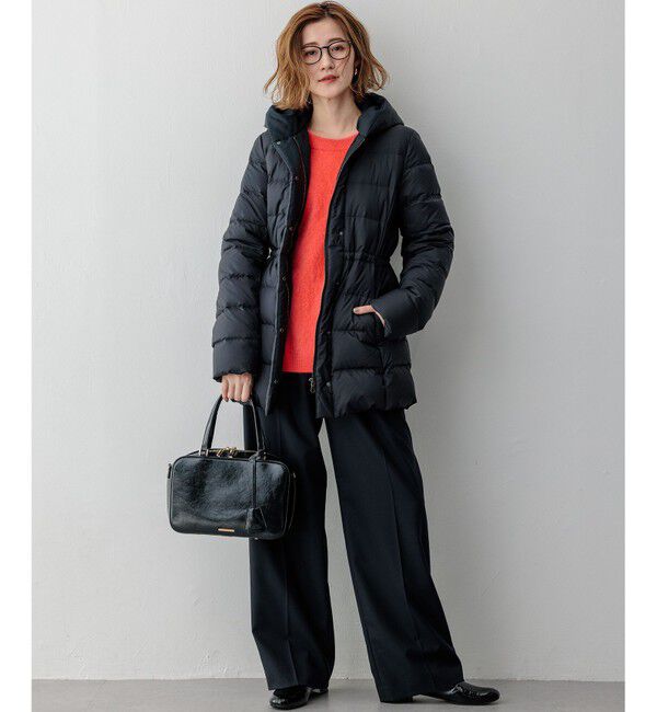 23区「【VERY掲載/新色追加】シレータフタ ミドル丈 ダウンコート」|ダウン|