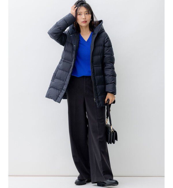 23区「【VERY掲載/新色追加】シレータフタ ミドル丈 ダウンコート」|ダウン|