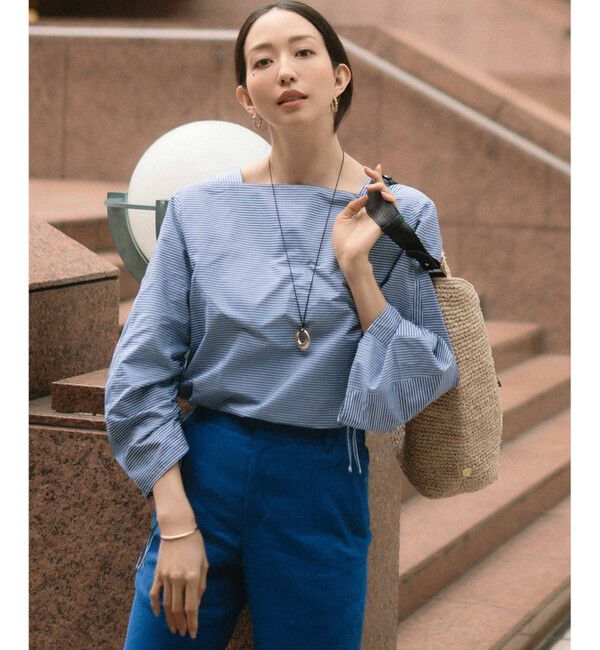 23区「【Oggi4月号掲載/洗える】CANCLINI デザインスリーブ ブラウス」|シャツ・ブラウス|ﾏﾘﾝﾌﾞﾙ