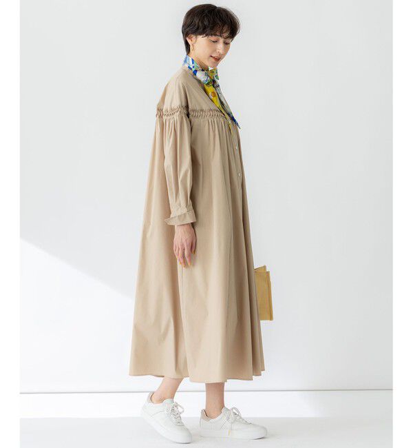 23区「【洗える】コンパクトライトクロス ピンタック ワンピース」|ワンピース|