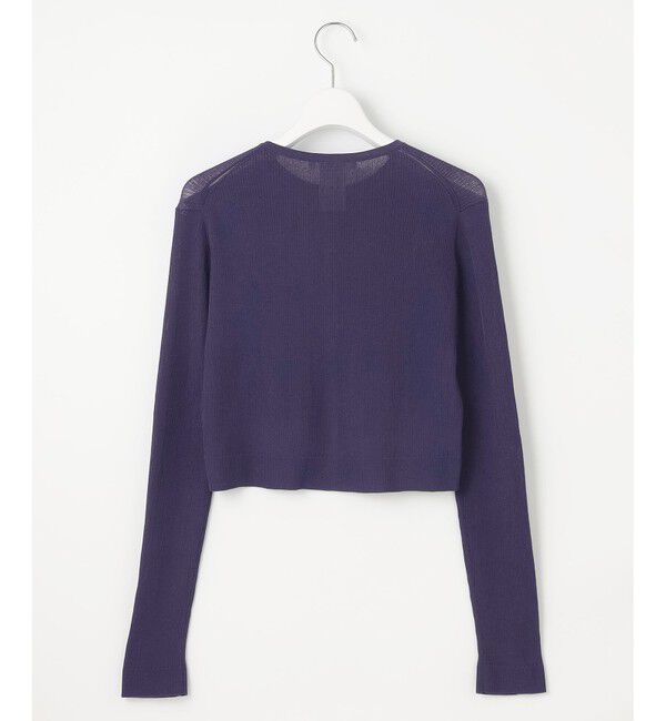 23区「【SLOW/一部店舗限定】シアーサマー リブ カーディガン」|カーディガン|